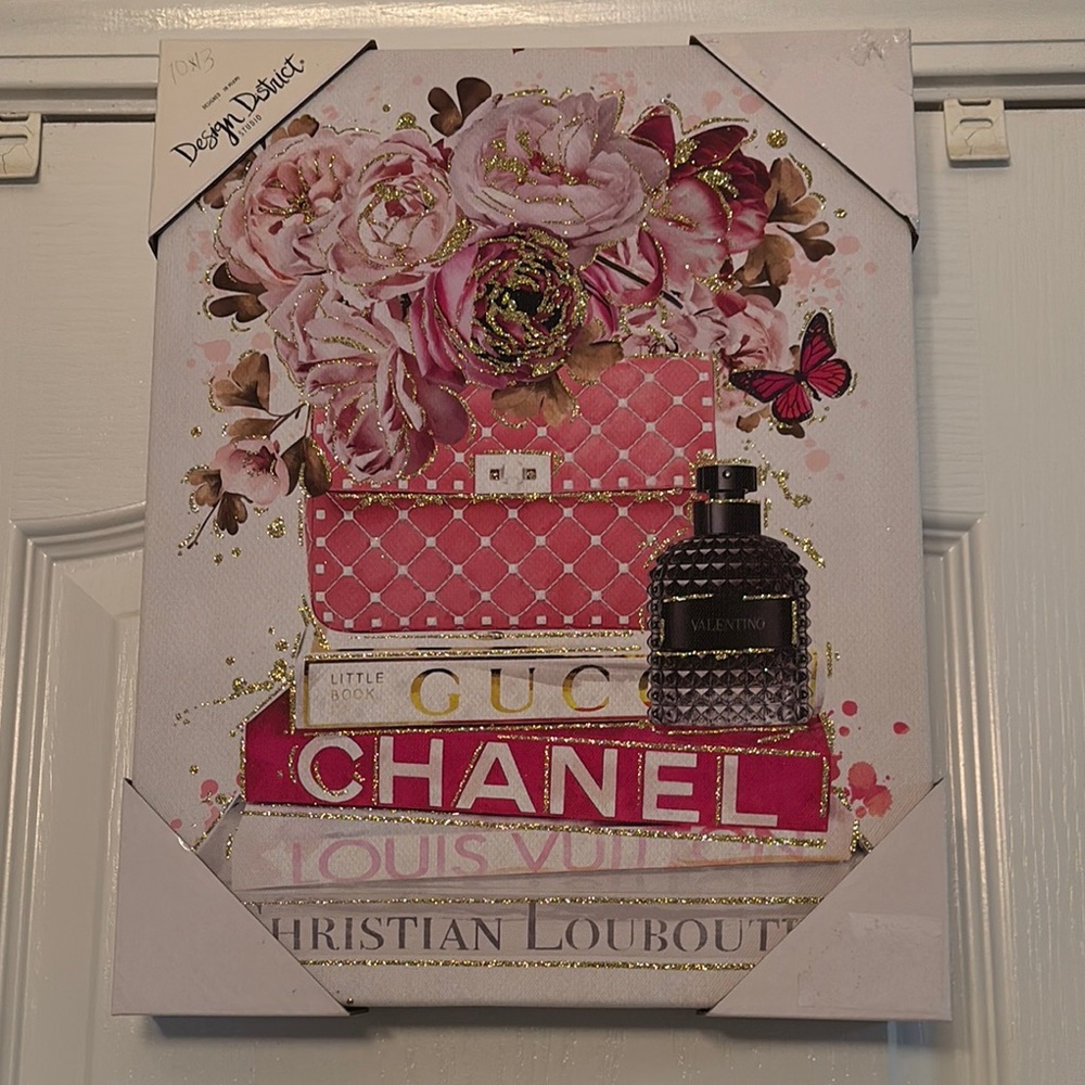 2/$60 Luxury Theme Pink and White Floral Art & Decals Wall Decor